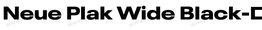 Neue Plak Wide Black字体转换